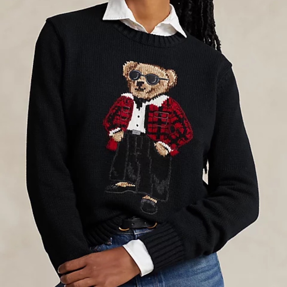 Polo Bear cotton-blend sweater by Ralph lauren - Picture 2 of 4